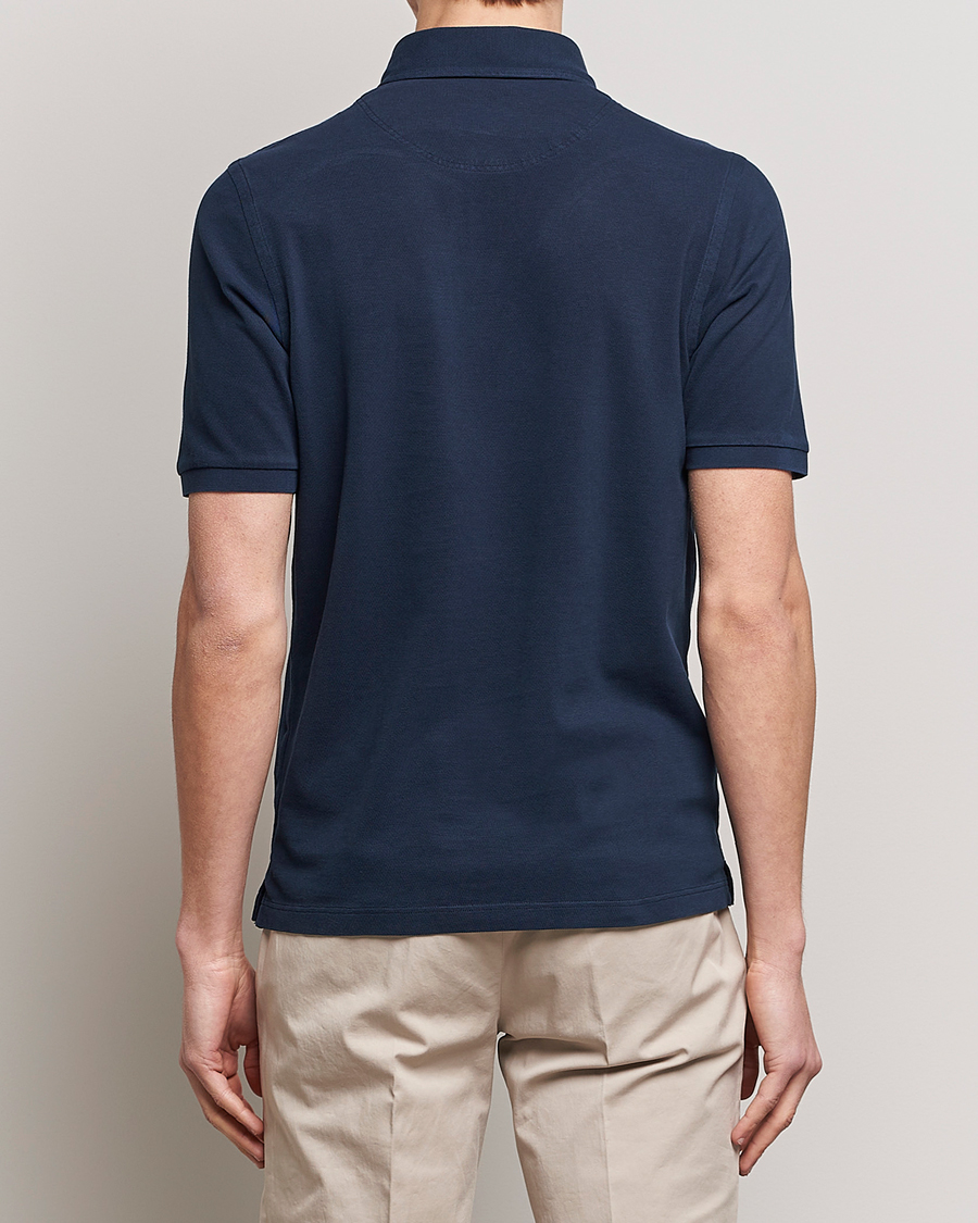 Homme | Polos | Gran Sasso | Washed Polo Navy