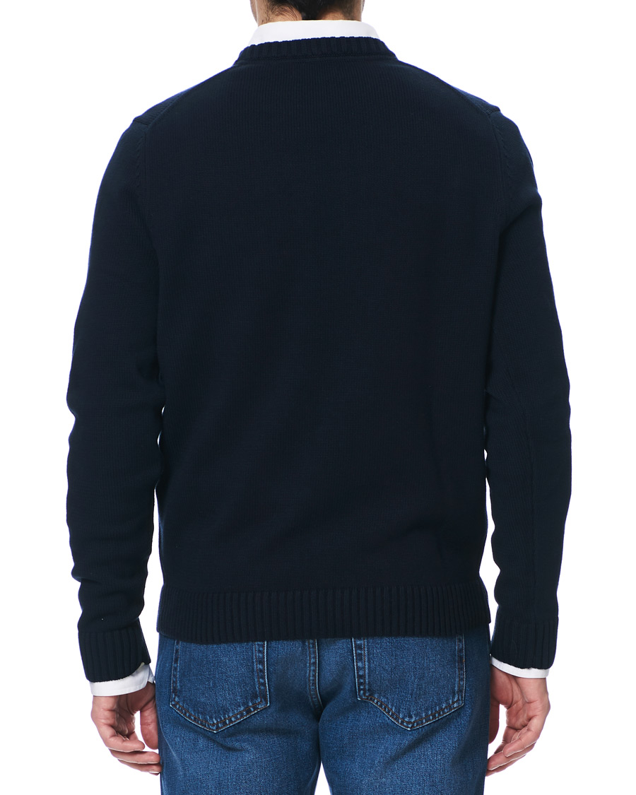 Homme | Pulls Et Tricots | Henri-Lloyd | Henri Lloyd Cross Flag Knitted Crew Neck Navy