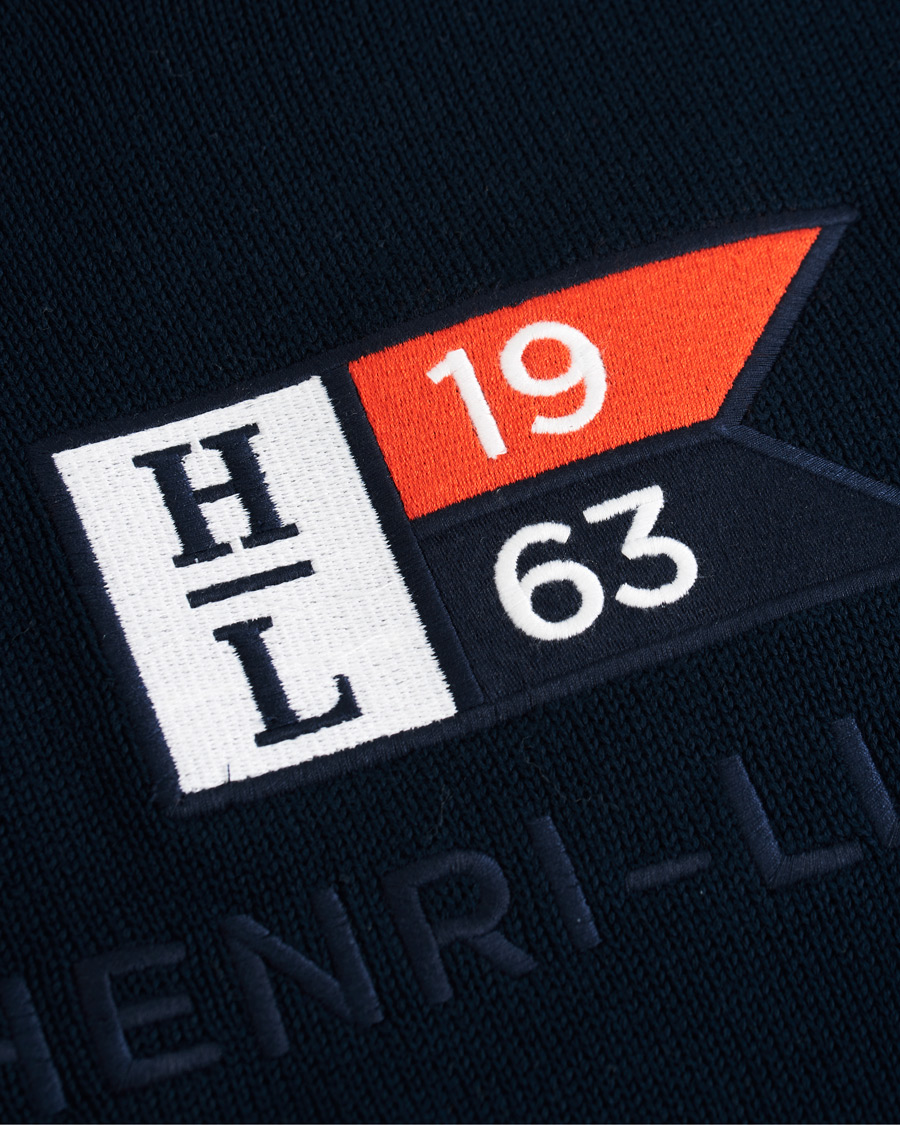 Homme | Pulls Et Tricots | Henri-Lloyd | Henri Lloyd Cross Flag Knitted Crew Neck Navy