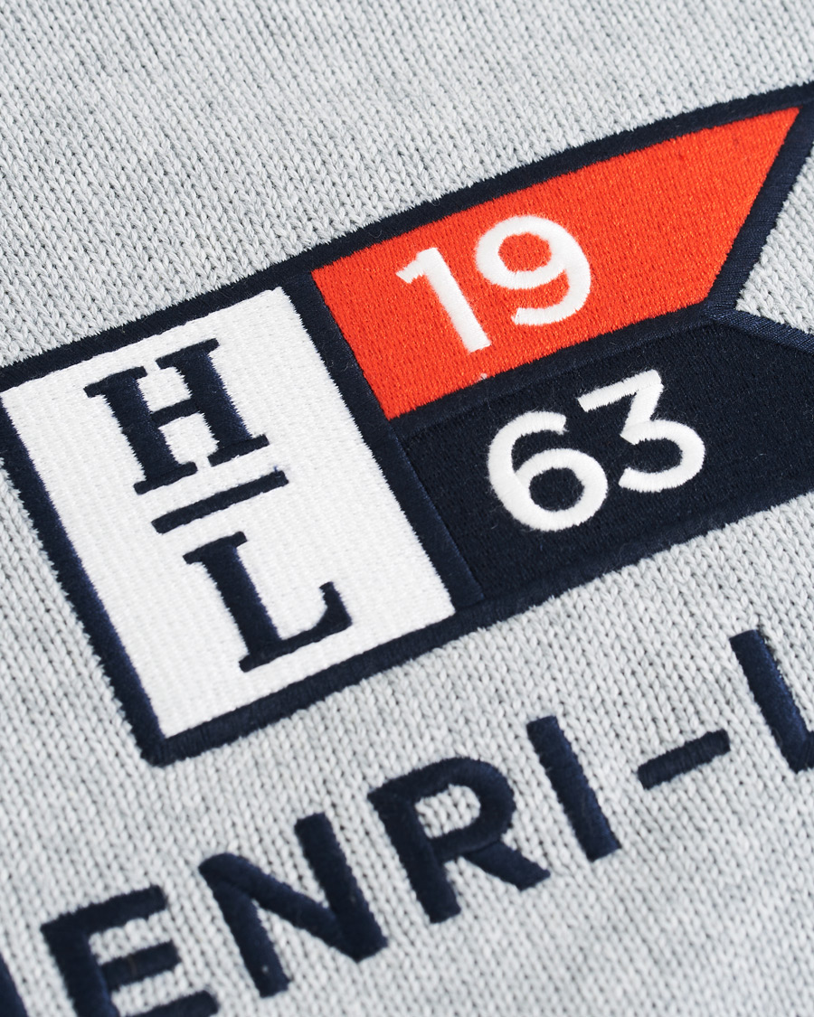 Homme | Pulls Et Tricots | Henri-Lloyd | Henri Lloyd Cross Flag Knitted Crew Neck Grey Melange