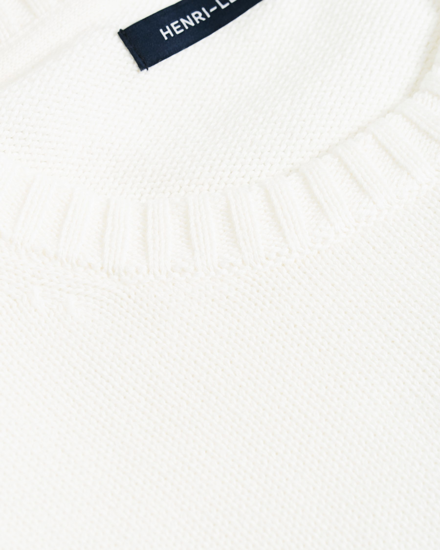 Homme | Pulls Et Tricots | Henri-Lloyd | Henri Lloyd Cross Flag Knitted Crew Neck Off White