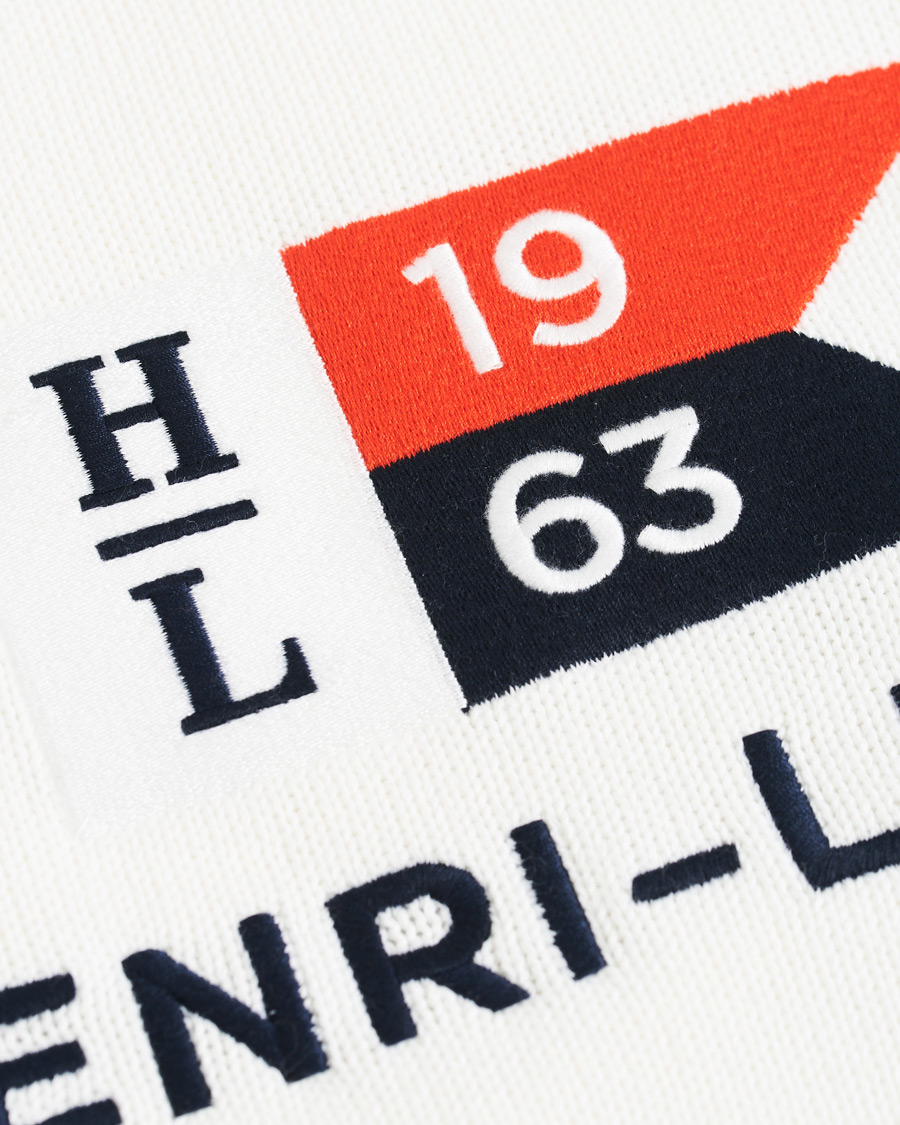 Homme | Pulls Et Tricots | Henri-Lloyd | Henri Lloyd Cross Flag Knitted Crew Neck Off White