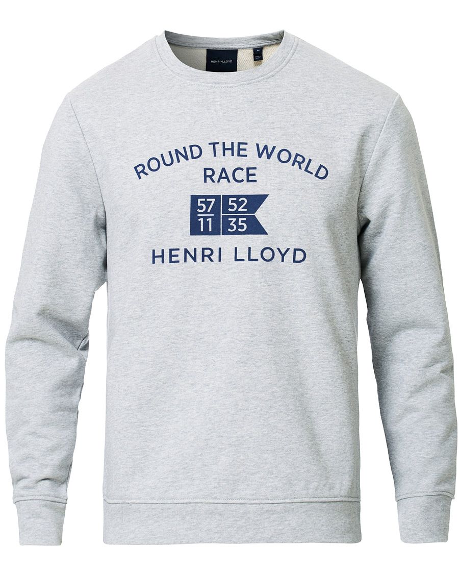 Homme | Pulls Et Tricots | Henri-Lloyd | Henri Lloyd RWR Crew Neck Sweatshirt Grey Melange