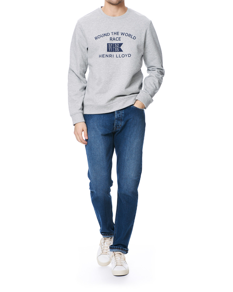 Homme | Pulls Et Tricots | Henri-Lloyd | Henri Lloyd RWR Crew Neck Sweatshirt Grey Melange