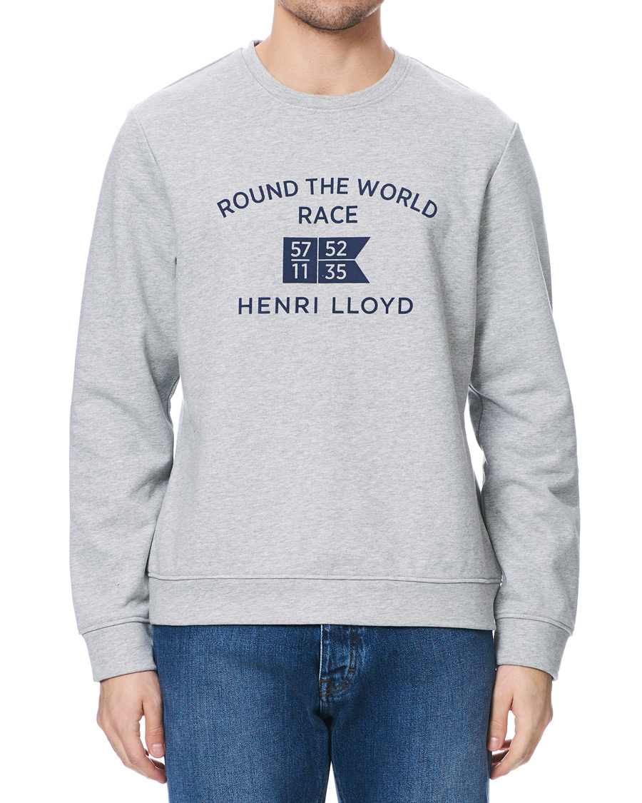 Homme | Pulls Et Tricots | Henri-Lloyd | Henri Lloyd RWR Crew Neck Sweatshirt Grey Melange