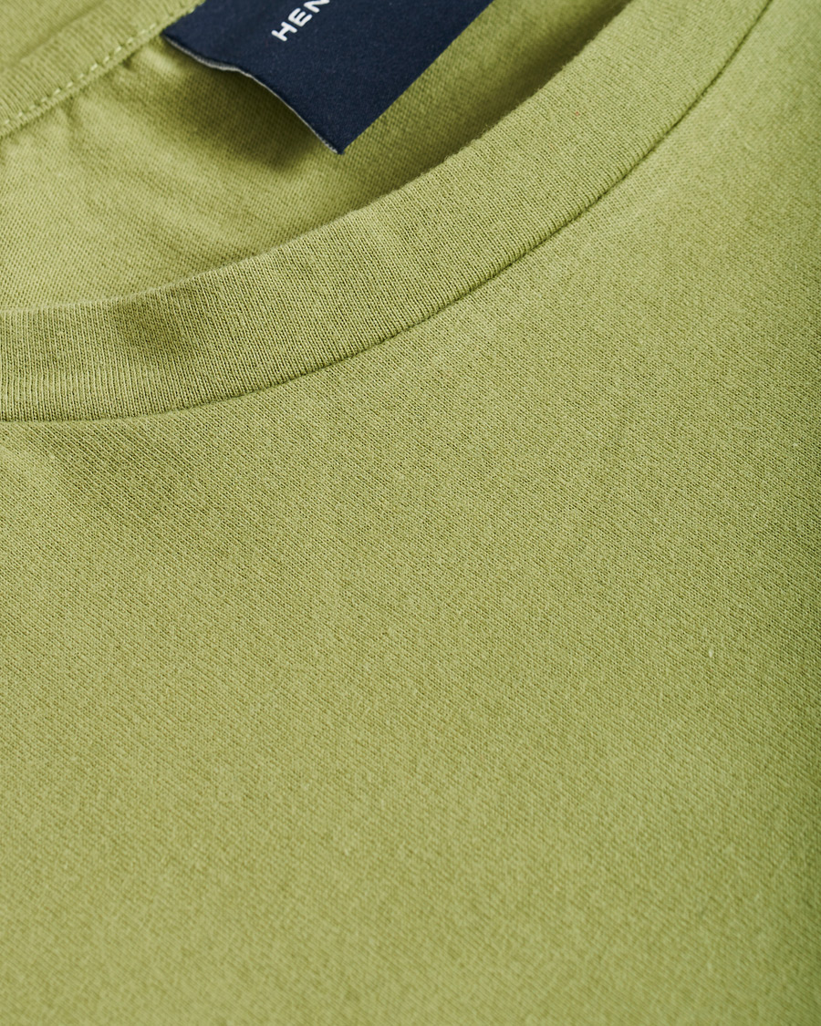 Homme | T-shirts | Henri-Lloyd | Henri Lloyd RWR Backprint Long Sleeve Crew Neck Tee Light Green