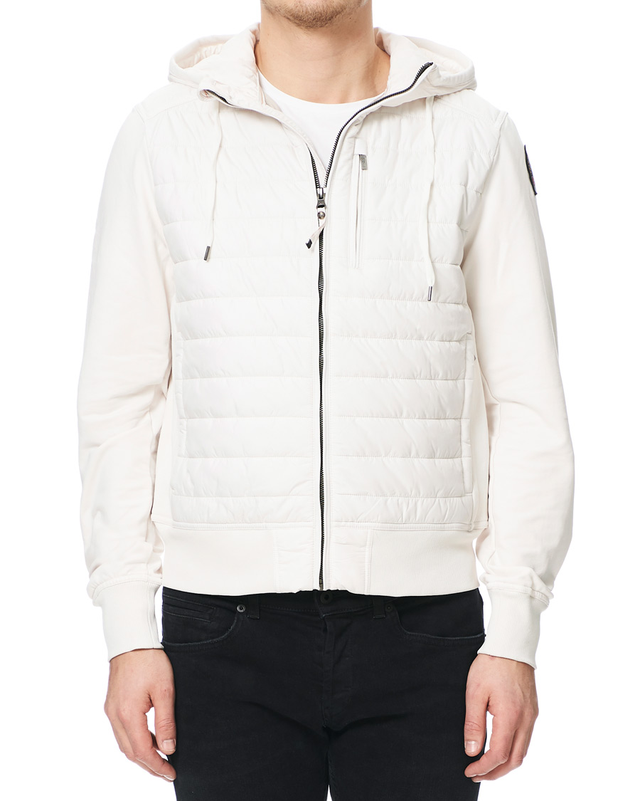 Homme | Manteaux Et Vestes | Parajumpers | Ivor Fleece & Puffer Hooded Jacket White Cream