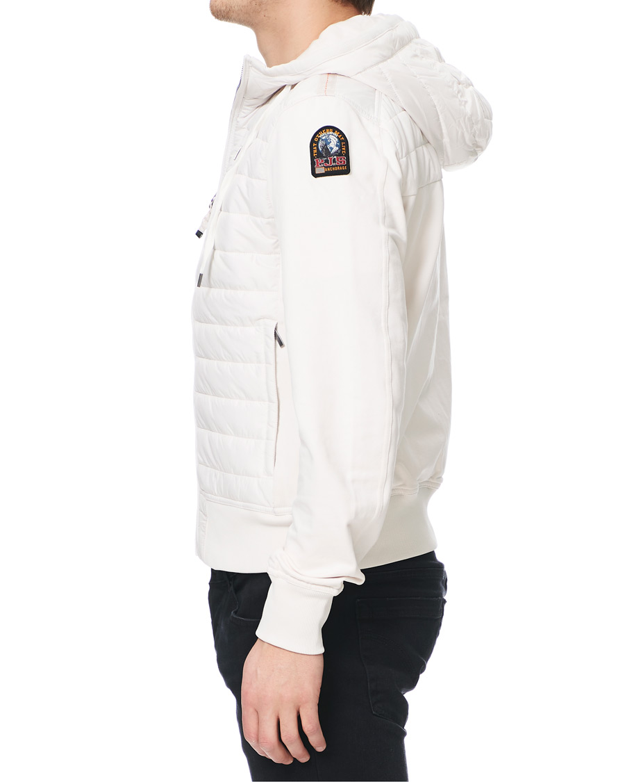 Homme | Manteaux Et Vestes | Parajumpers | Ivor Fleece & Puffer Hooded Jacket White Cream