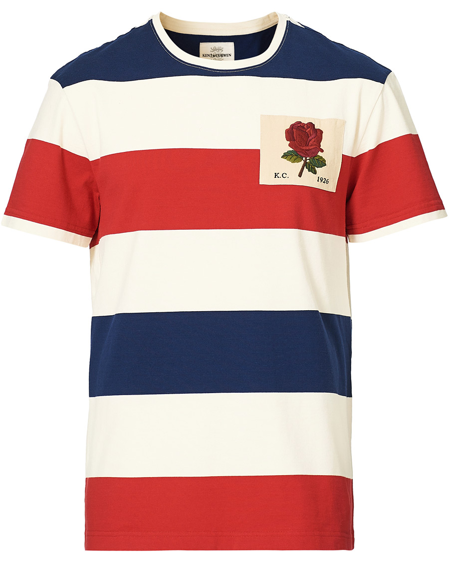 Homme | T-shirts | Kent & Curwen | Stanley Striped Rose Logo Tee Multi