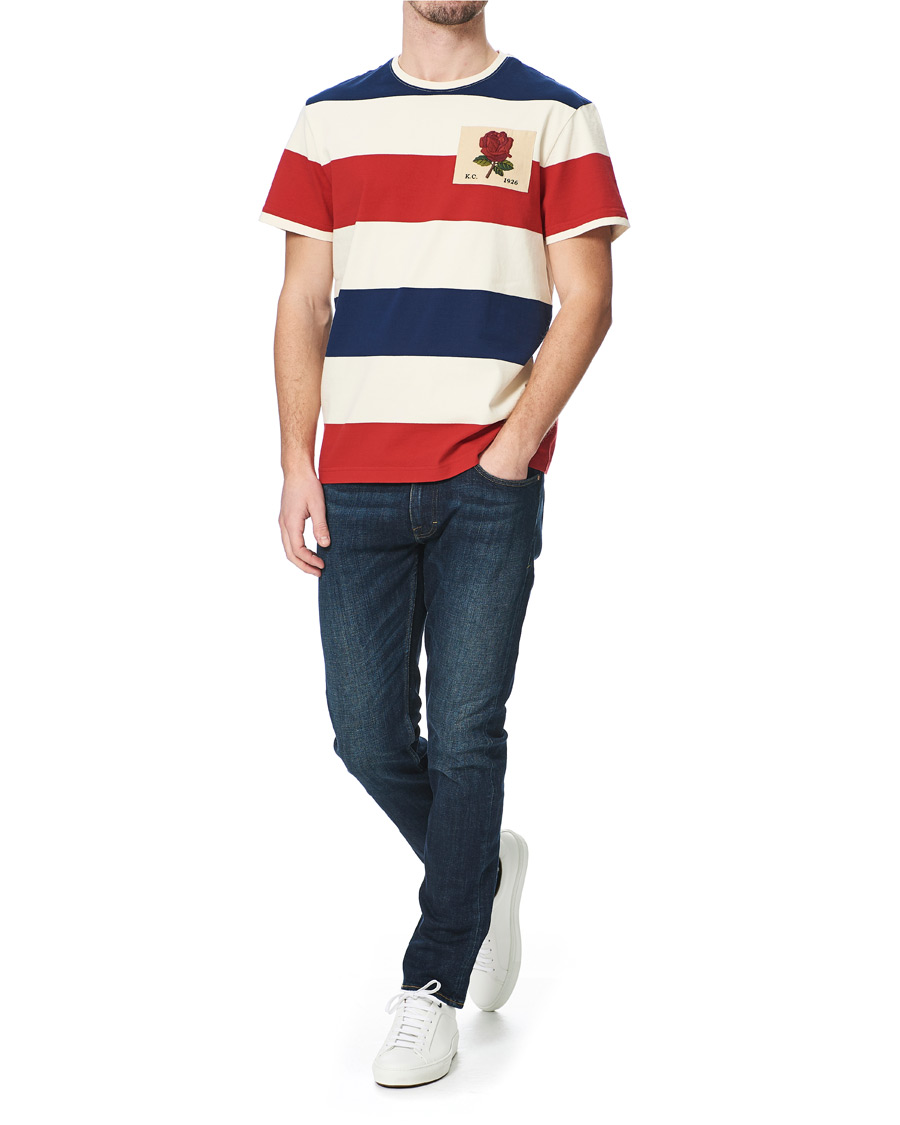 Homme | T-shirts | Kent & Curwen | Stanley Striped Rose Logo Tee Multi