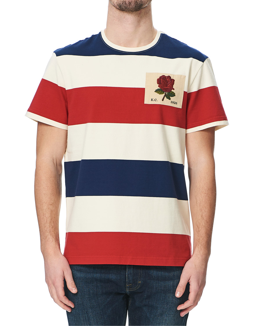 Homme | T-shirts | Kent & Curwen | Stanley Striped Rose Logo Tee Multi