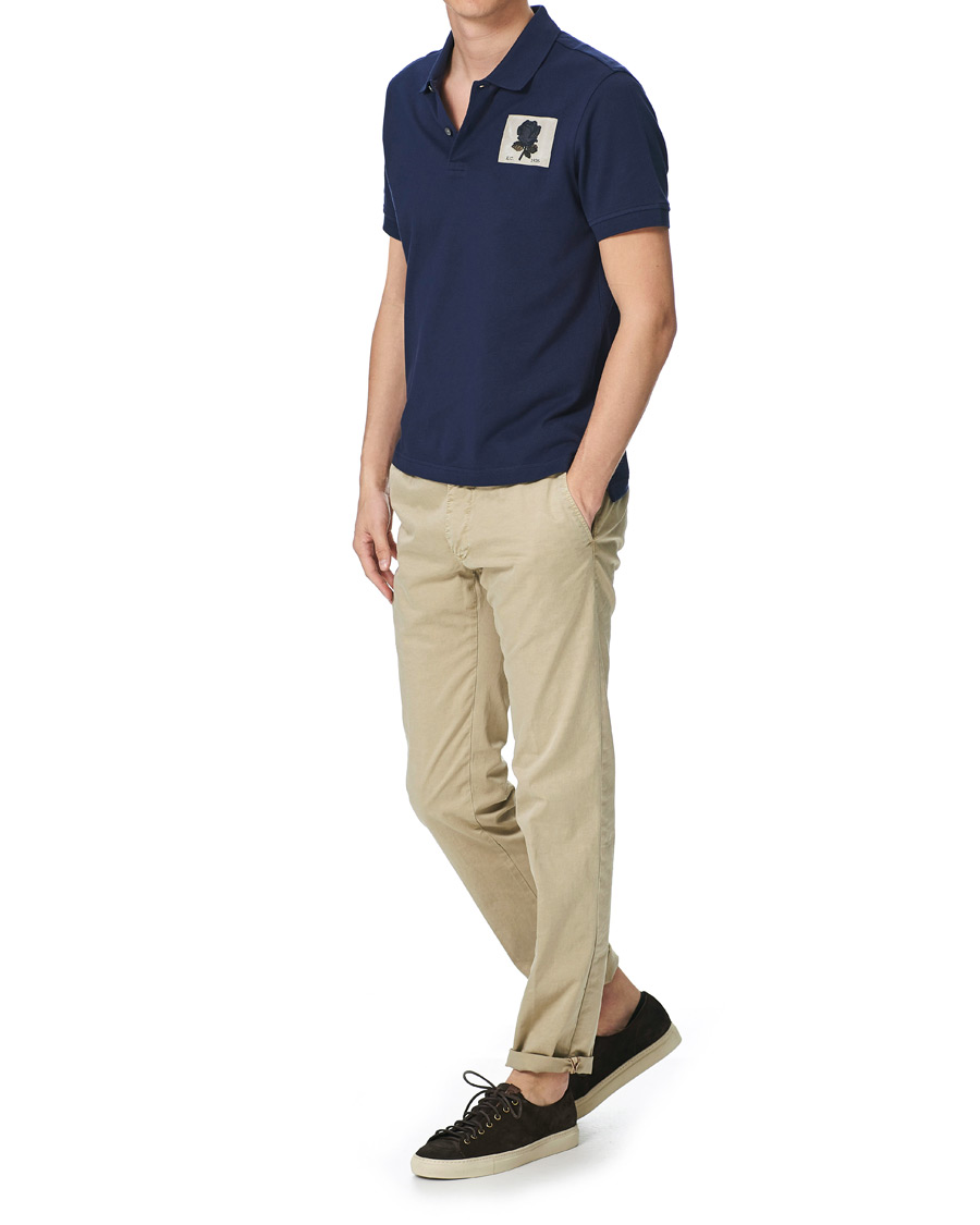 Homme | Polos | Kent & Curwen | Small Rose Polo Navy
