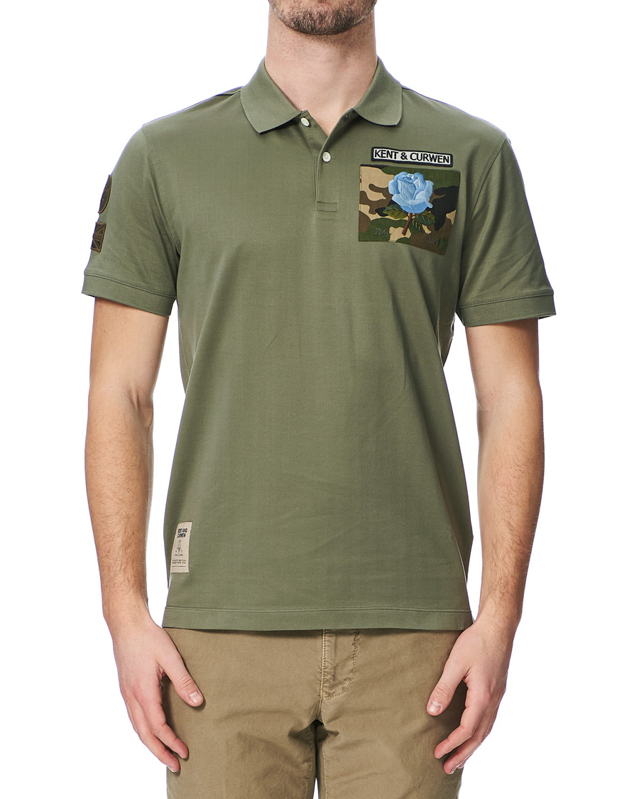 Homme | Polos | Kent & Curwen | Lowther Logo Polo Pingrove