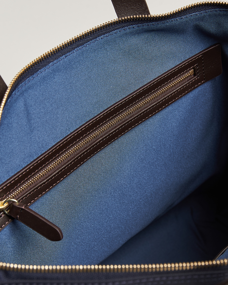 Homme | Sacs | Mismo | MismoM/S Canvas Slim BriefNavy/Dark Brown