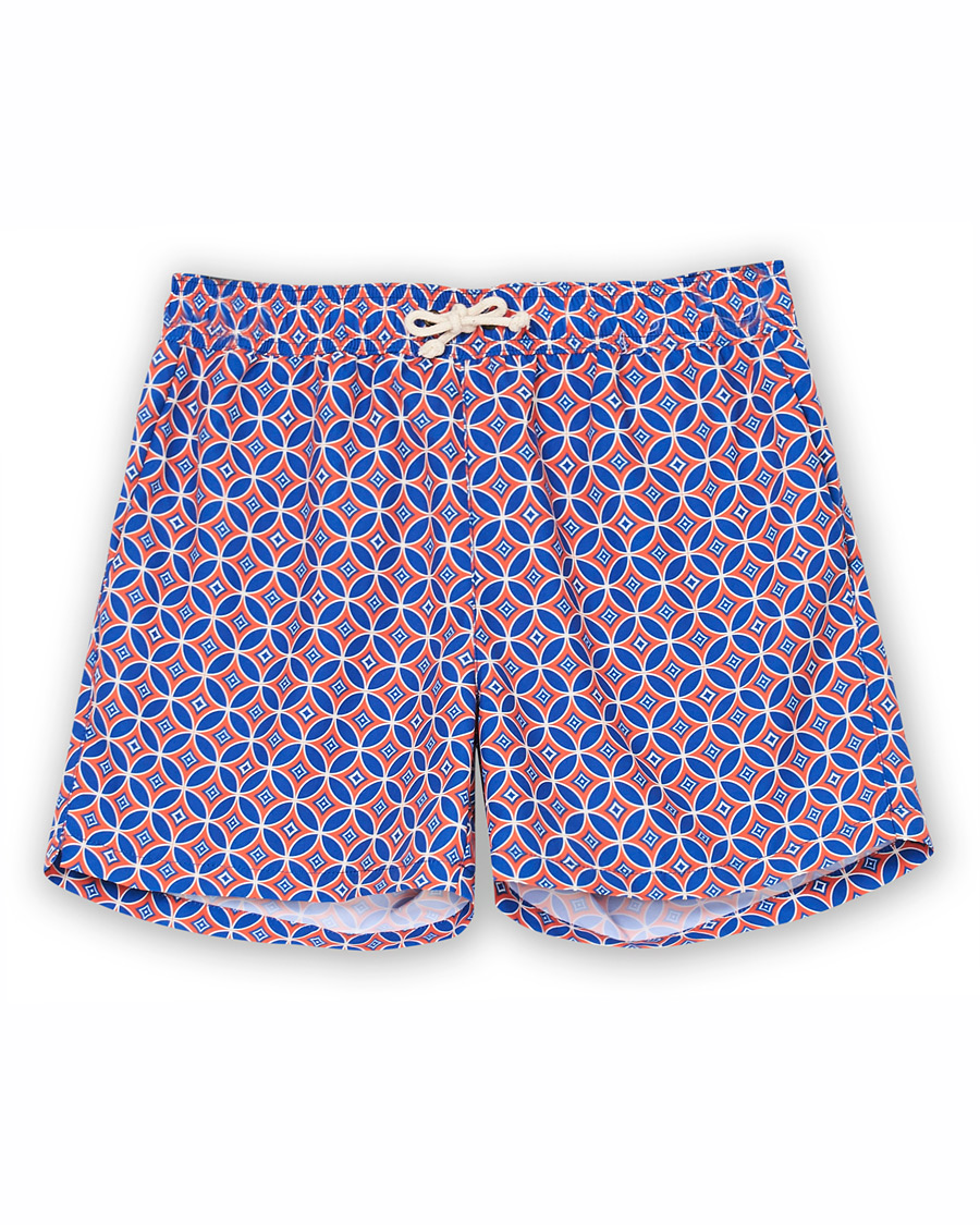 Homme | Maillots De Bain | Ripa Ripa | Levante Printed Swimshorts Red/Blue