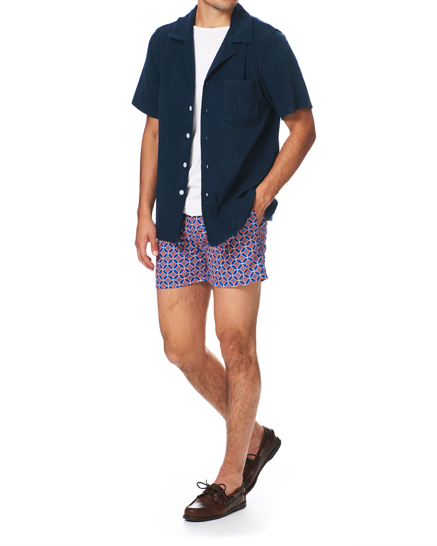 Homme | Maillots De Bain | Ripa Ripa | Levante Printed Swimshorts Red/Blue