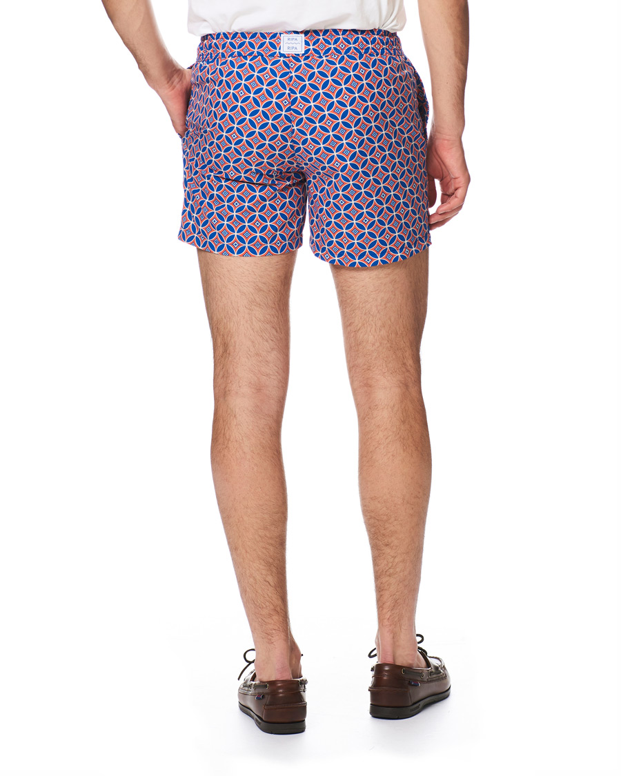 Homme | Maillots De Bain | Ripa Ripa | Levante Printed Swimshorts Red/Blue