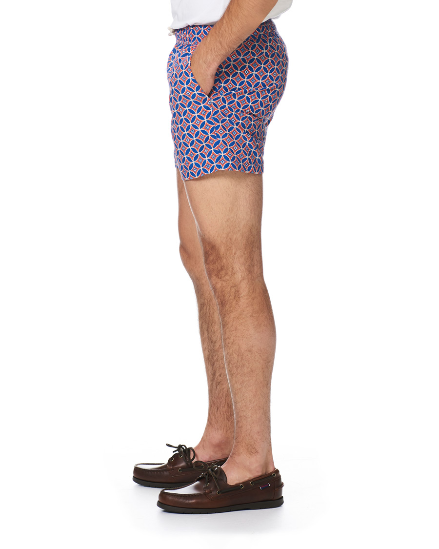Homme | Maillots De Bain | Ripa Ripa | Levante Printed Swimshorts Red/Blue