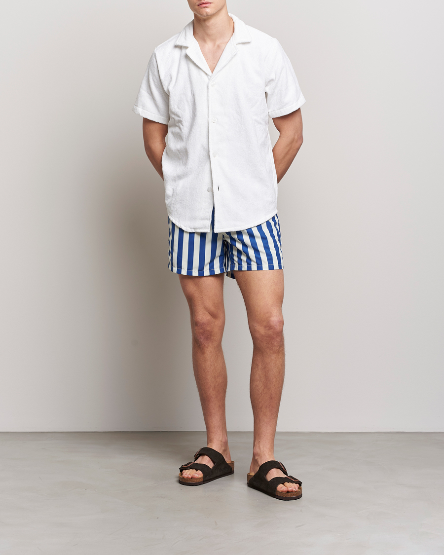 Homme | Ripa Ripa Paraggi Striped Swimshorts Blue/White | Ripa Ripa | Paraggi Striped Swimshorts Blue/White