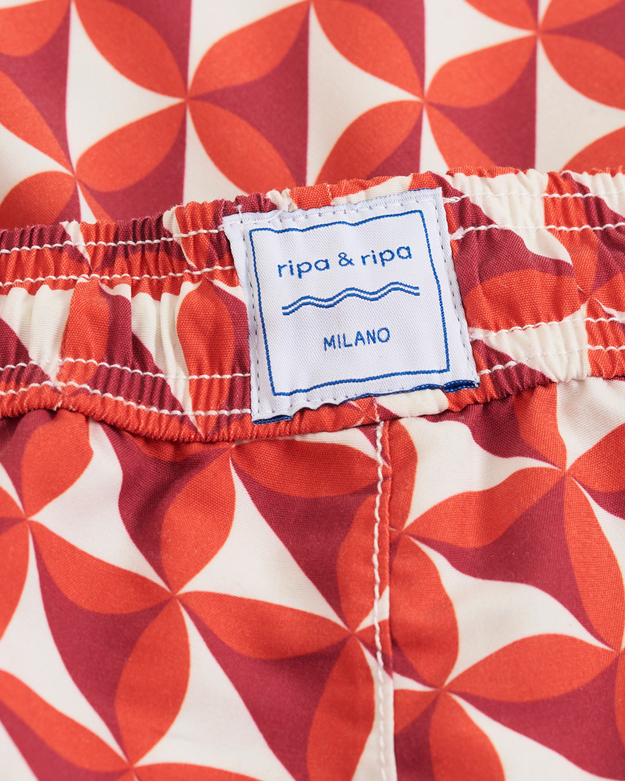 Homme | Maillots De Bain | Ripa Ripa | Vele Printed Swimshorts Red