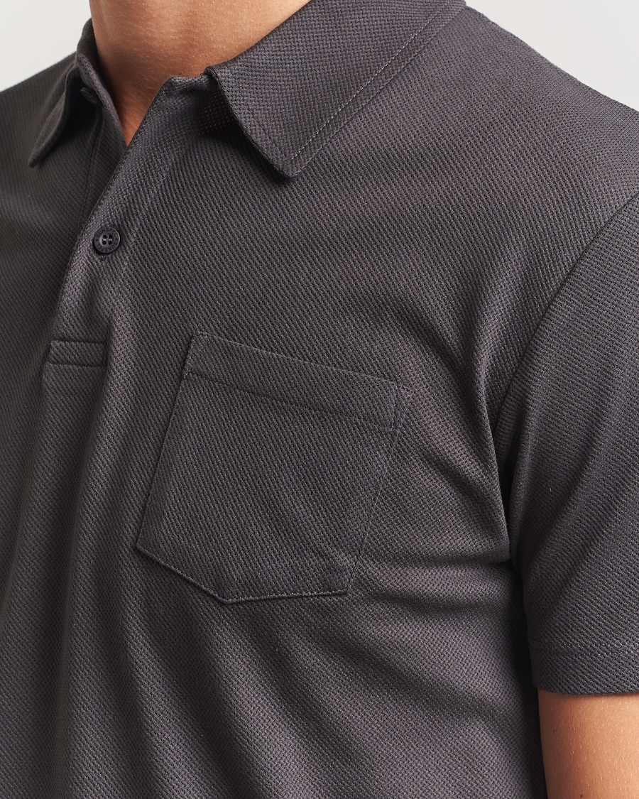 Homme | Polos | Sunspel | Riviera Polo Shirt Charcoal