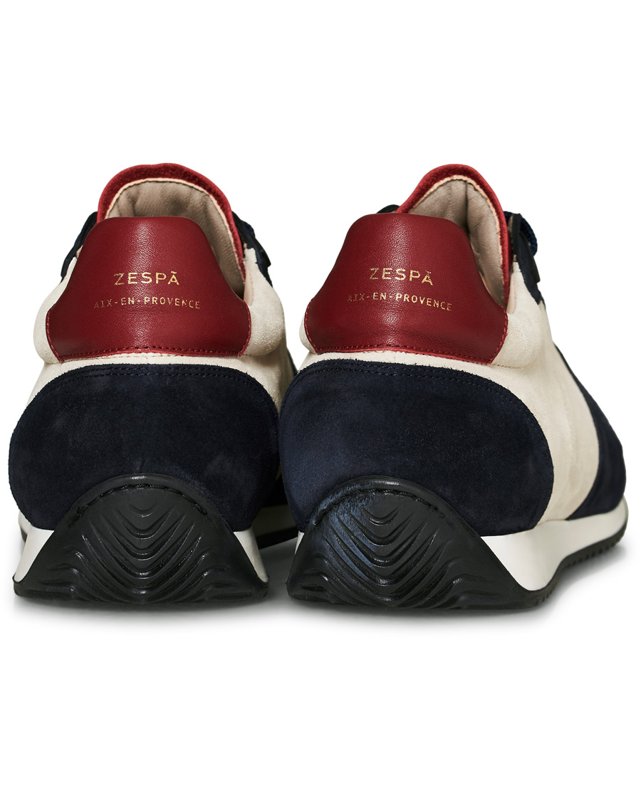 Homme | Zespà ZSP6 Suede Runner Sneakers Off White/Cerise | Zespà | ZSP6 Suede Runner Sneakers Off White/Cerise