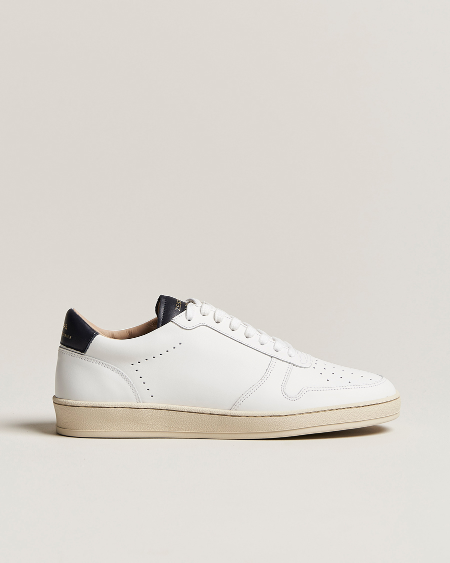 Homme | Zespà ZSP23 APLA Leather Sneakers White/Navy | Zespà | ZSP23 APLA Leather Sneakers White/Navy
