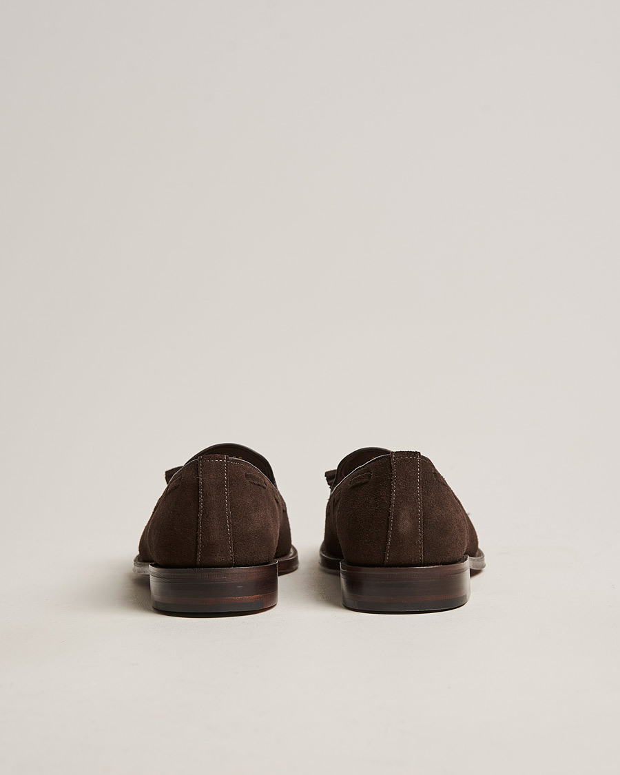 Homme | Loafers | Loake 1880 | Russell Tassel Loafer Chocolate Brown Suede