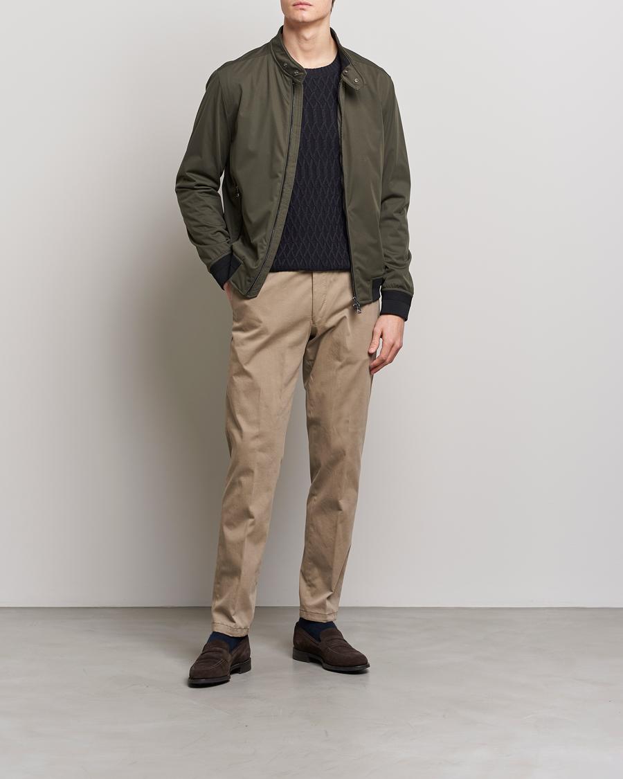 Homme | Manteaux Et Vestes | Oscar Jacobson | Harris Harrington Nylon Jacket Green