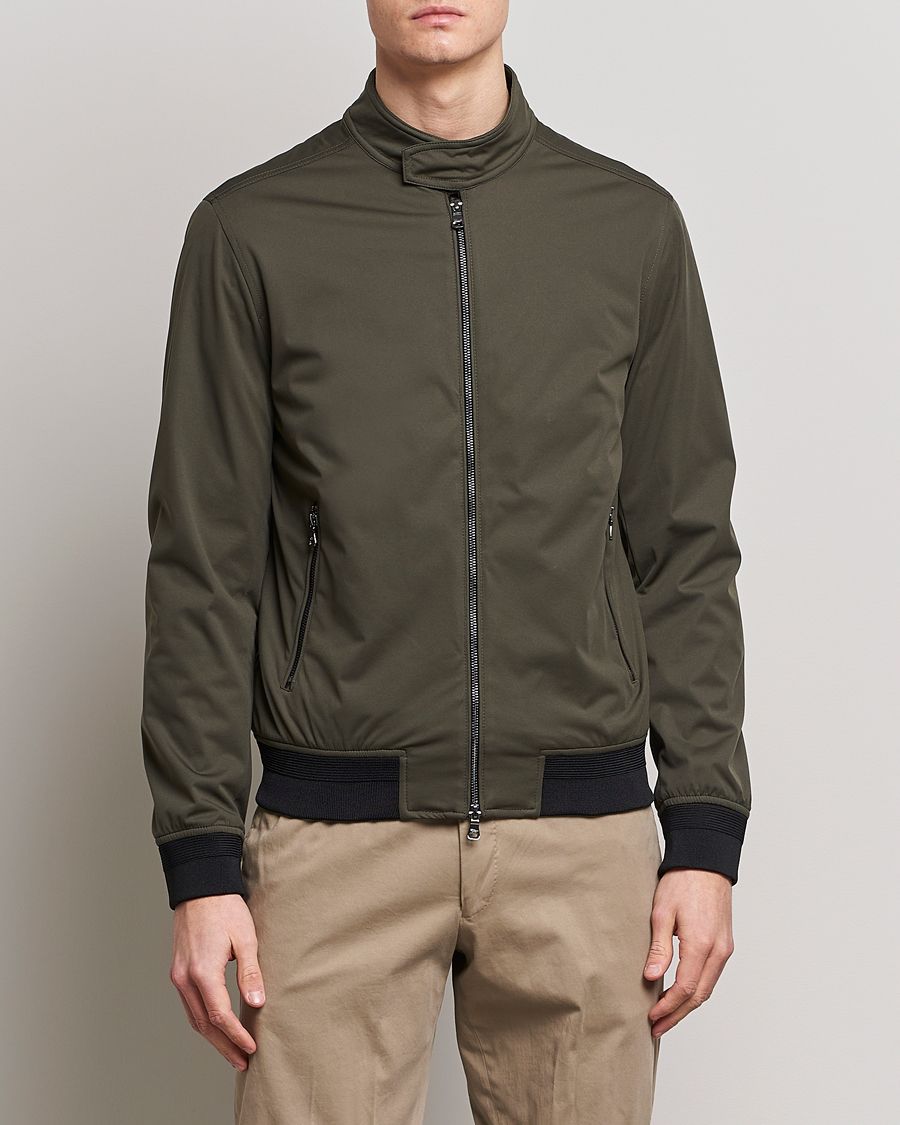 Homme | Manteaux Et Vestes | Oscar Jacobson | Harris Harrington Nylon Jacket Green