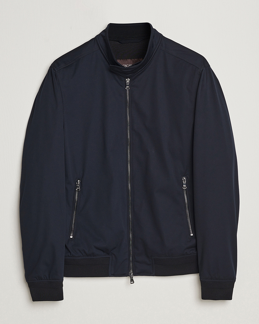 Homme | Manteaux Et Vestes | Oscar Jacobson | Harris Harrington Nylon Jacket Navy
