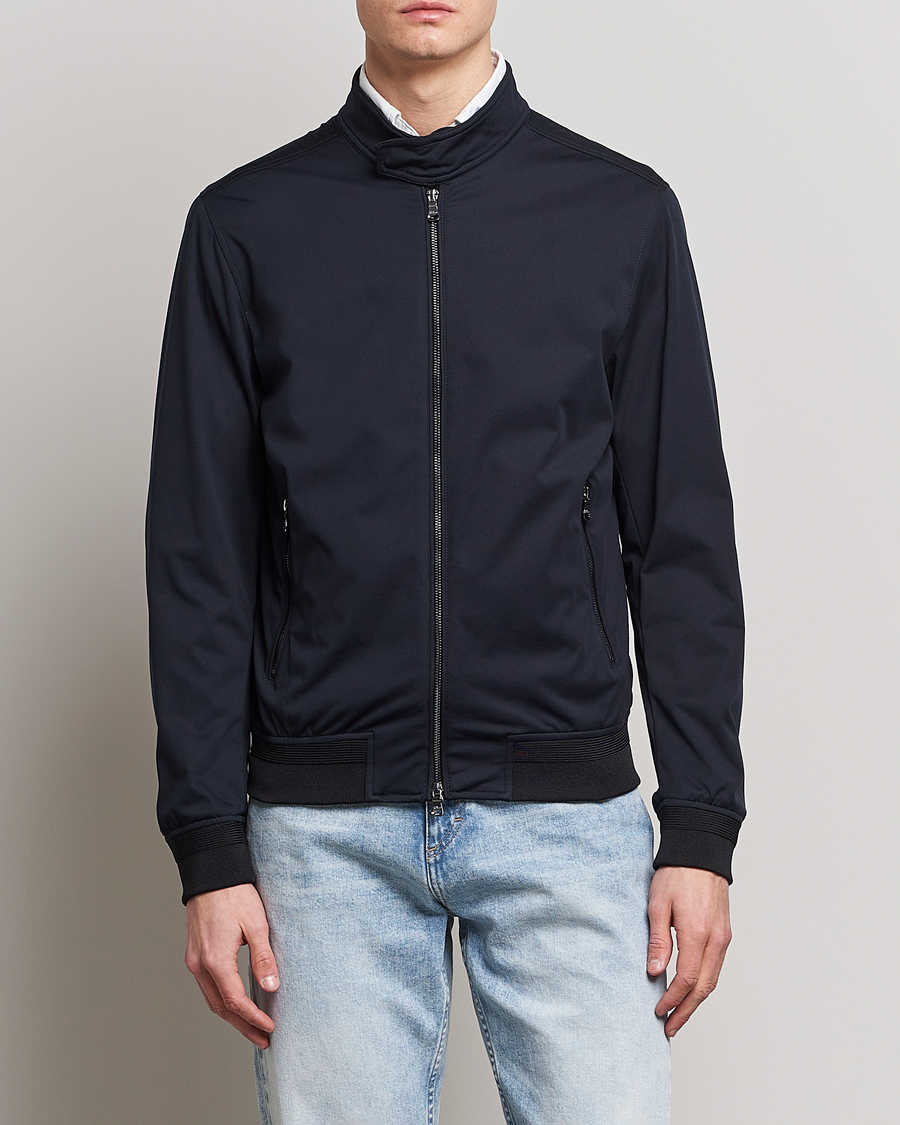 Homme | Manteaux Et Vestes | Oscar Jacobson | Harris Harrington Nylon Jacket Navy