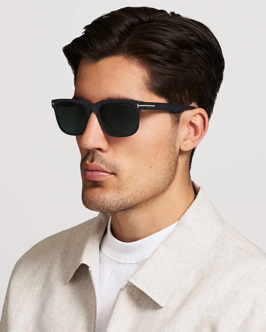 Homme | Lunettes De Soleil | Tom Ford | Stephenson FT0775 Sunglasses Black/Green