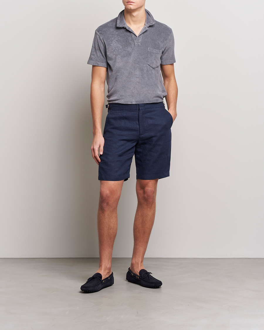 Homme | Polos | Orlebar Brown | Terry Polo Granite