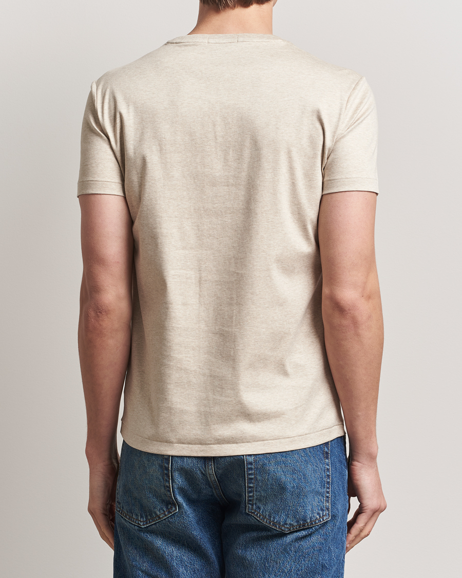 Homme | T-shirts | Polo Ralph Lauren | Luxury Pima Cotton Crew Neck T-Shirt Dune Heather