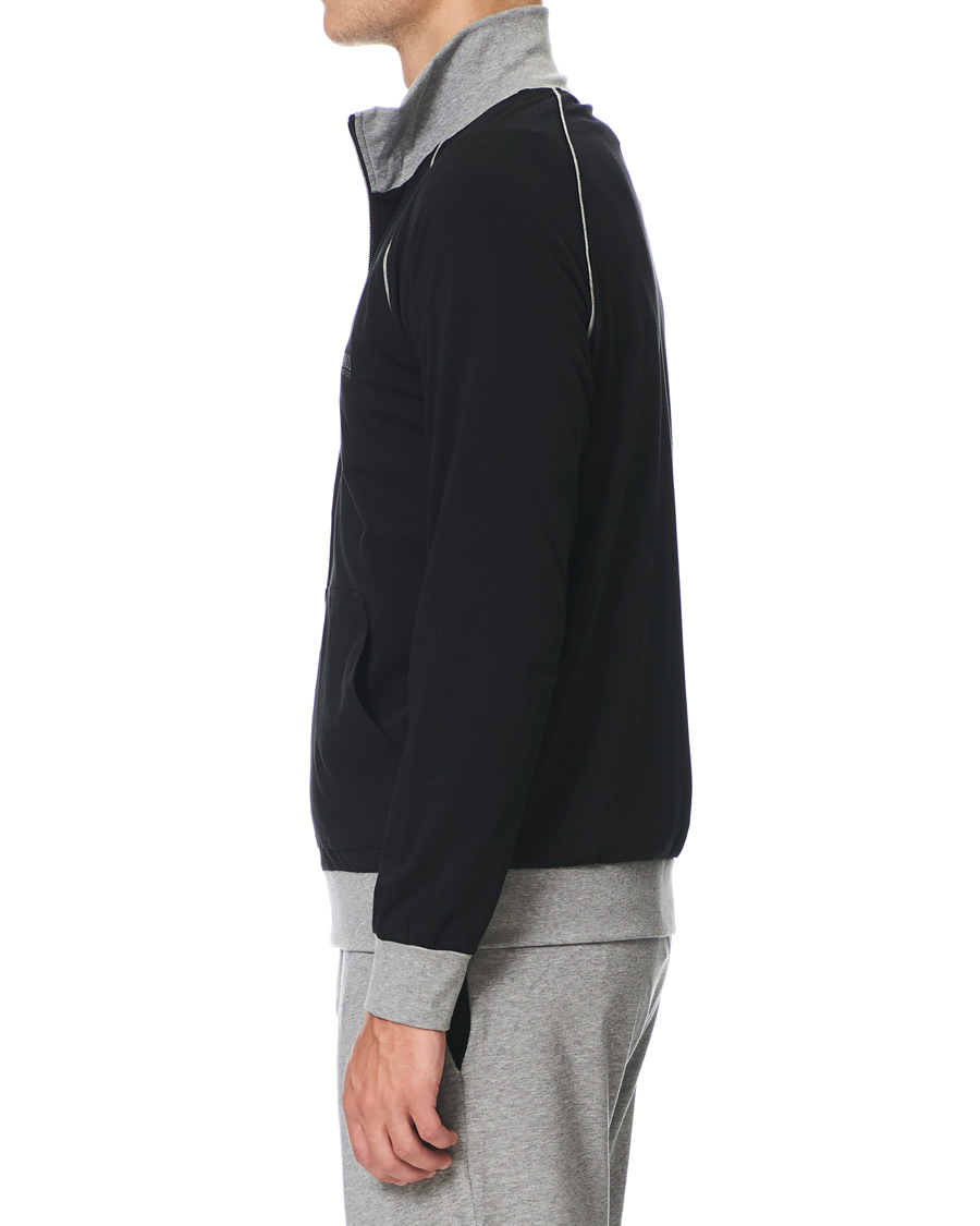 Homme | BOSS Loungewear Full-Zip Sweater Black | BOSS BLACK | BOSS Loungewear Full-Zip Sweater Black