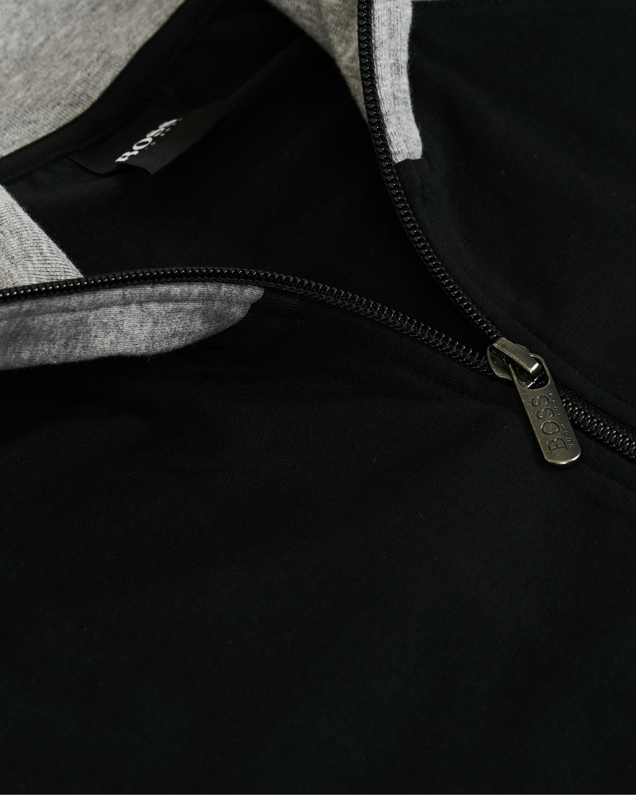 Homme | BOSS Loungewear Full-Zip Sweater Black | BOSS BLACK | BOSS Loungewear Full-Zip Sweater Black