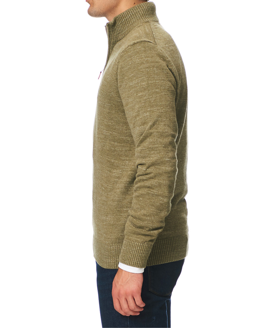 Homme | Pulls Et Tricots | Morris | Randall Cotton Half-Zip Sweater Olive