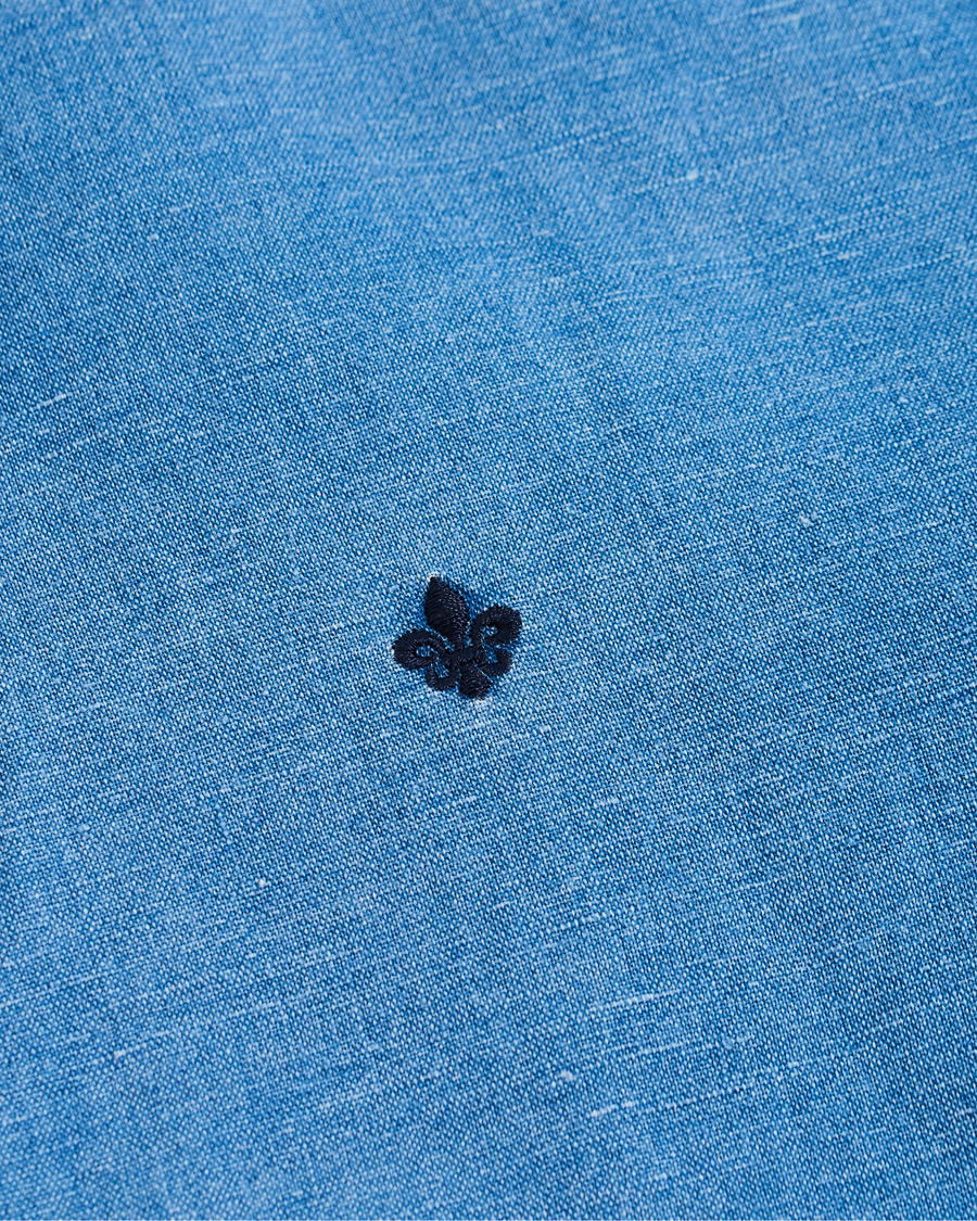 Homme | Chemises | Morris | Harold Denim Button Under Popover Shirt Blue