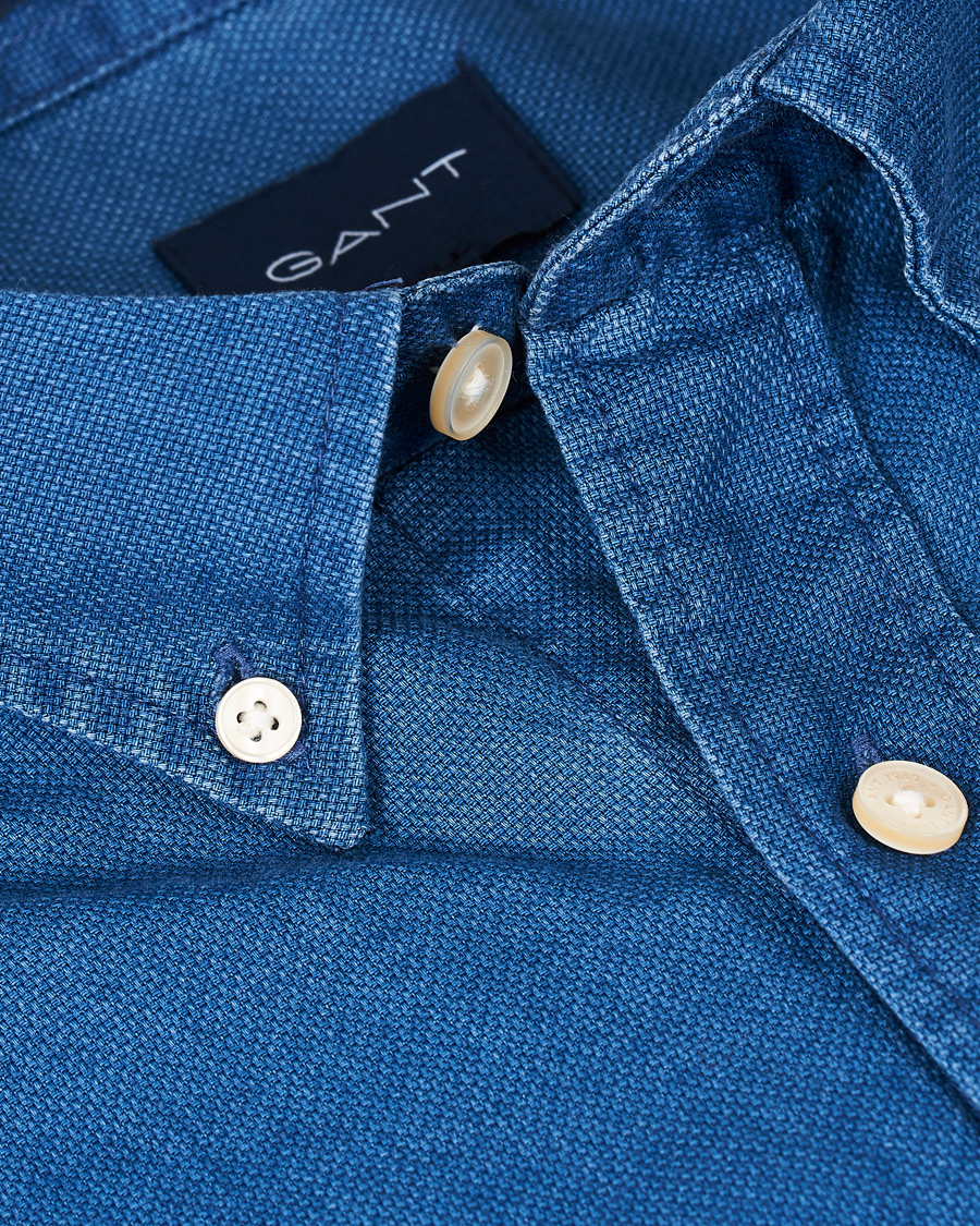 Homme | Chemises | GANT | Regular Fit Indigo Royal Oxford Shirt Blue