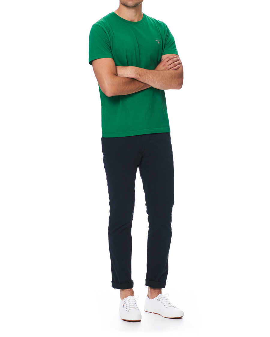 Homme | T-shirts | GANT | Original Crew Neck Tee Amazon Green
