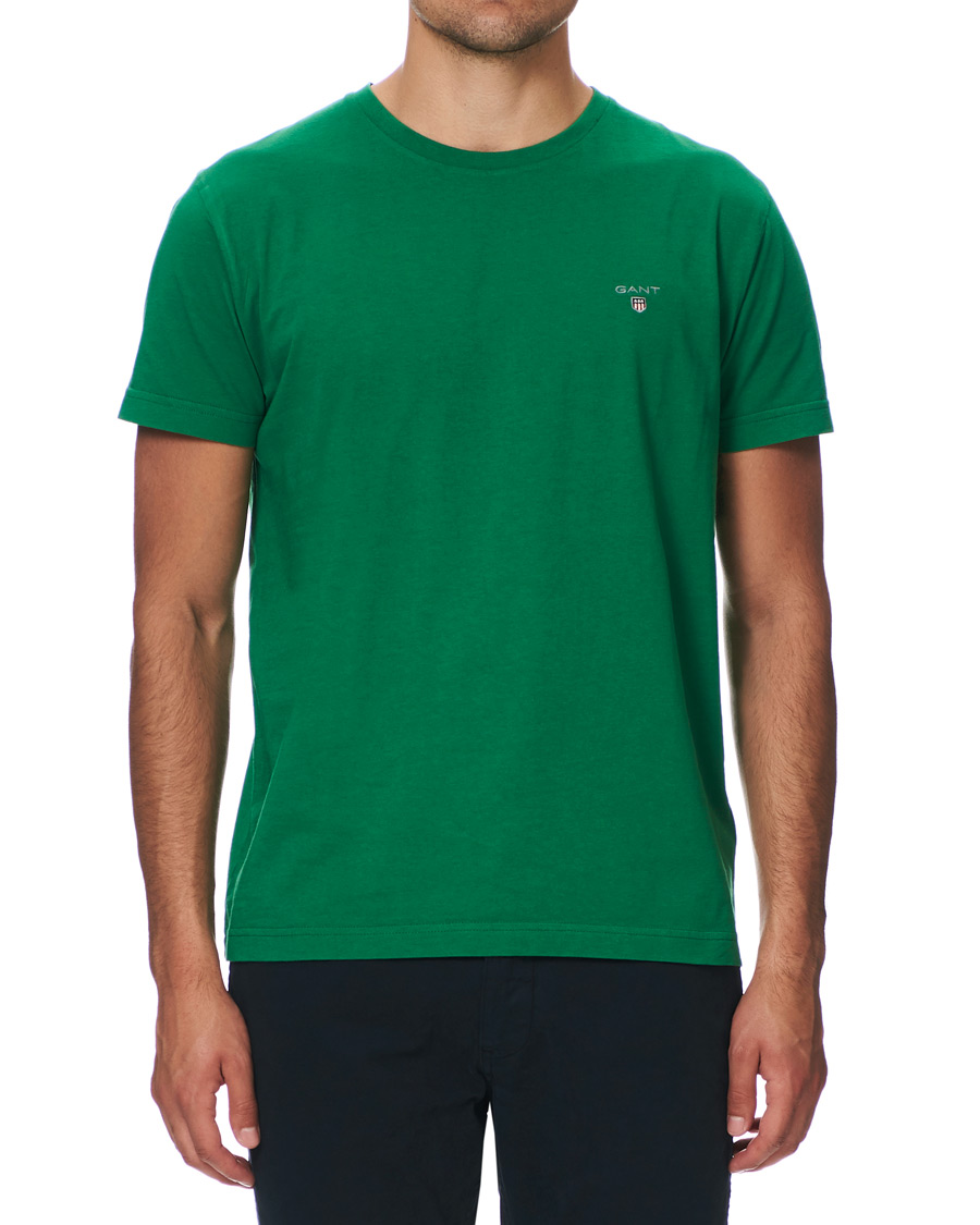 Homme | T-shirts | GANT | Original Crew Neck Tee Amazon Green