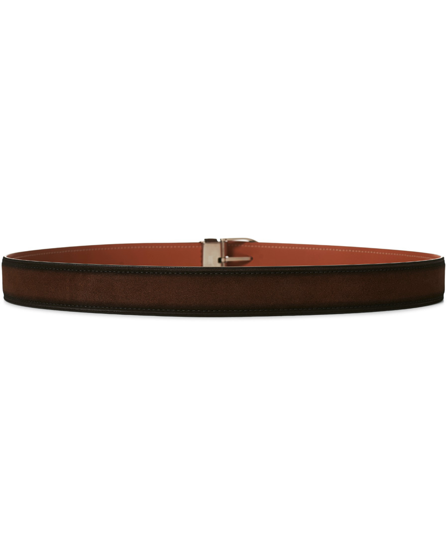 Homme | Montblanc Horseshoe Buckle Belt 35mm Light Brown Suede | Montblanc | Horseshoe Buckle Belt 35mm Light Brown Suede