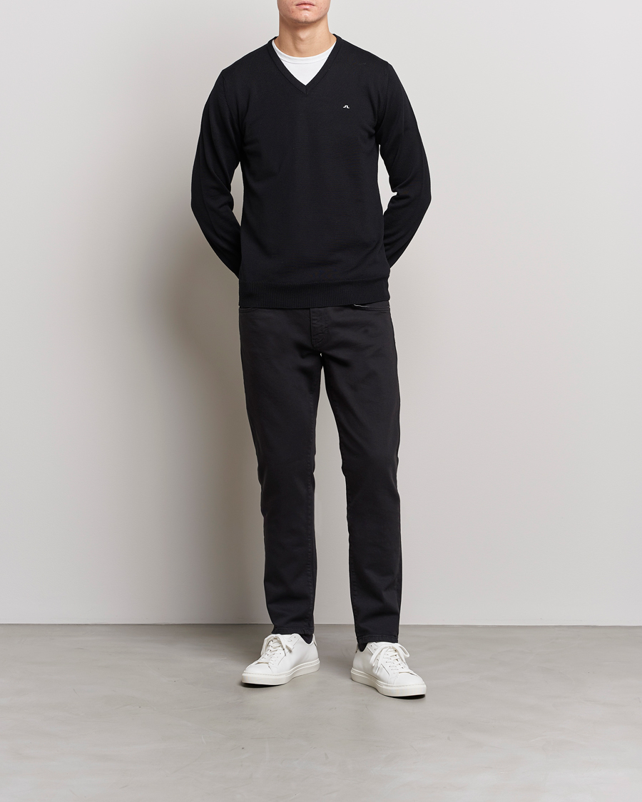 Homme | Pantalons | J.Lindeberg | Jay Solid Stretch 5-Pocket Pants Black
