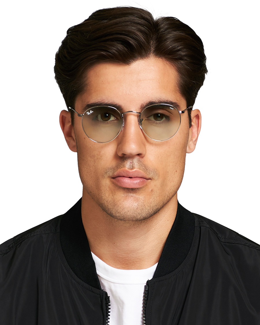 Homme | Ray-Ban 0RB3447 Round Metal Sunglasses Gunmetal/Light Green | Ray-Ban | 0RB3447 Round Metal Sunglasses Gunmetal/Light Green