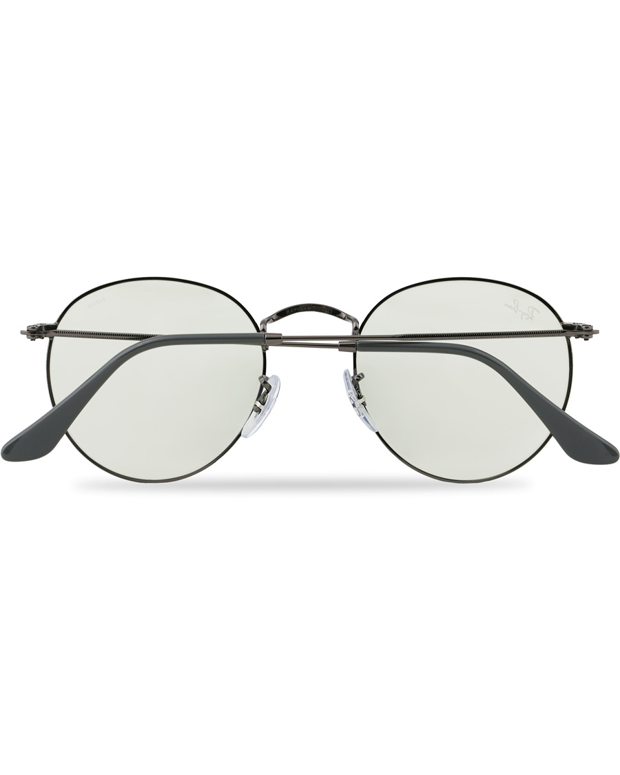 Homme | Ray-Ban 0RB3447 Round Metal Sunglasses Gunmetal/Light Green | Ray-Ban | 0RB3447 Round Metal Sunglasses Gunmetal/Light Green