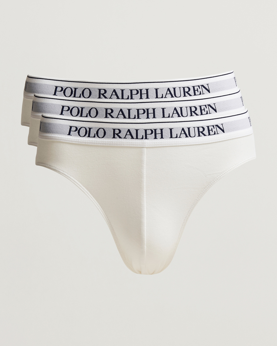 Homme | Sous-Vêtements Et Chaussettes | Polo Ralph Lauren | 3-Pack Low Rise Brief White