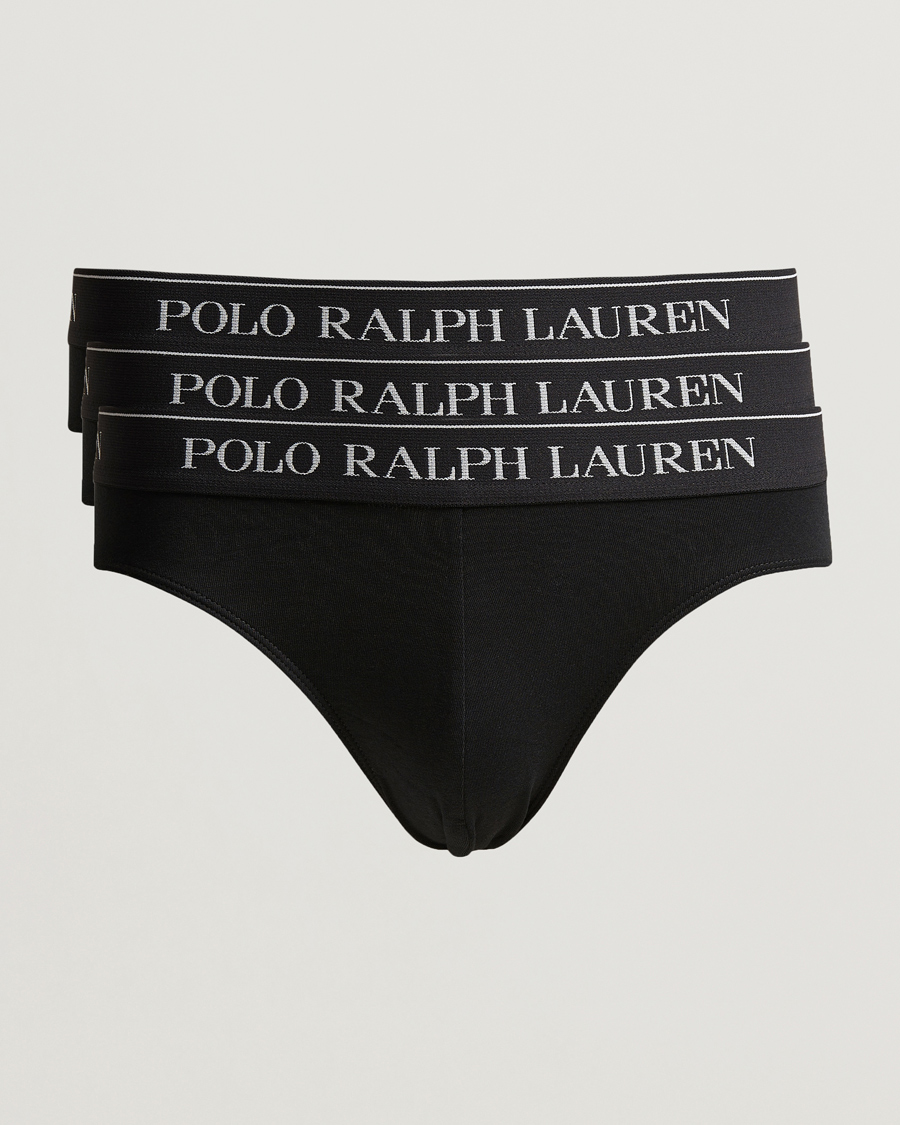 Homme | Sous-Vêtements Et Chaussettes | Polo Ralph Lauren | 3-Pack Low Rise Trunk Black