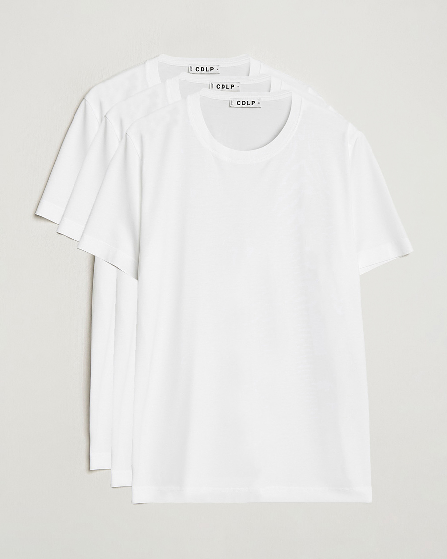 Homme | T-shirts | CDLP | 3-Pack Midweight T-Shirt White