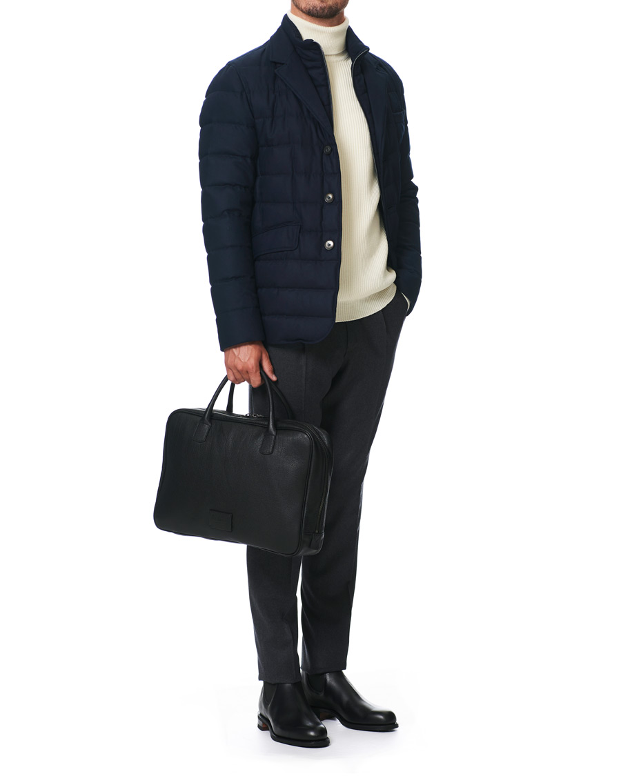 Homme | Sacs | Anderson's | Full Grain Leather Briefcase Black